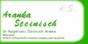 aranka steinisch business card